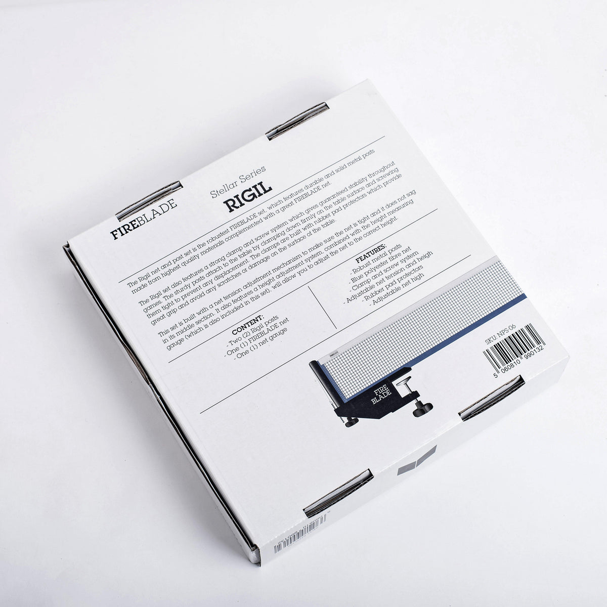 blue table tennis net and post set