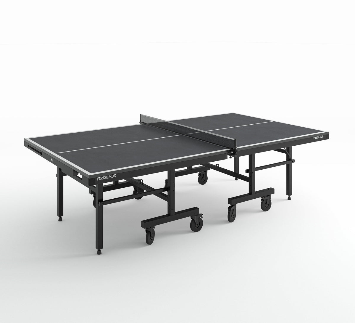 indoor black table tennis table