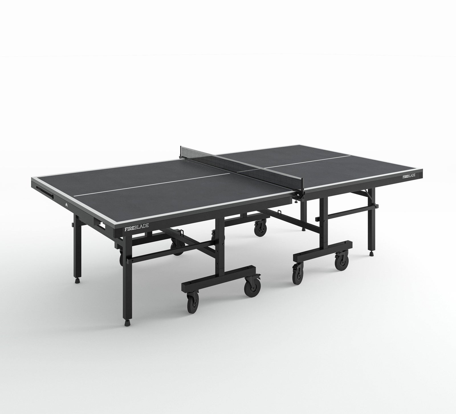 indoor black table tennis table