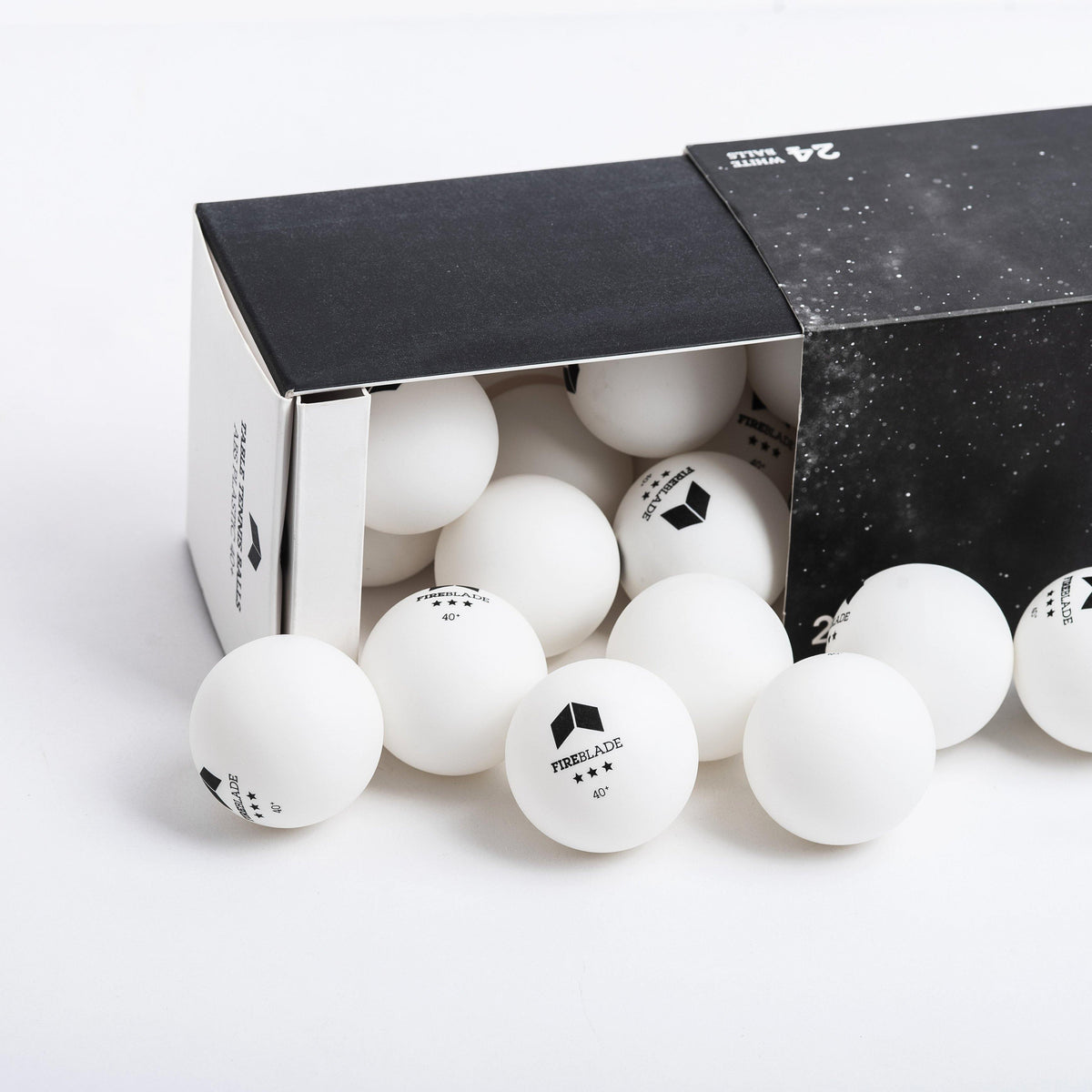 Three-star table tennis balls | 24 pack - Fireblade